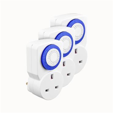 MASTERPLUG TIMERS- PLUG IN 24 HOUR 3PK 