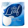  White Leaf 4 Pack Toilet Rolls 
