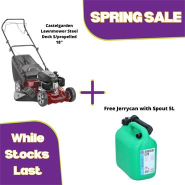 CastelGarden Lawnmower Steel Deck Self Propelled 18"  