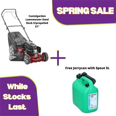 CastelGarden Lawnmower Steel Deck Self Propelled 21"  