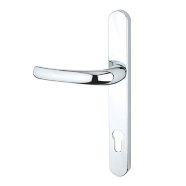 YALE LONG BACKPLATE DOOR HANDLE CHR