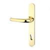 YALE LONG BACKPLATE DOOR HANDLE GOLD