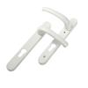 YALE SHORT BACKPLATE DOOR HANDLE WHITE