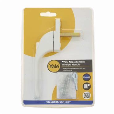 Yale Window Handle PVCU White