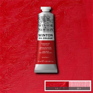 WINTON OIL PAINT 37ML CADMIUM RED DEEP HUE