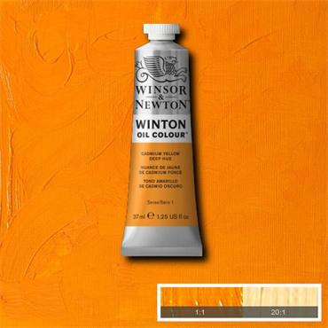WINTON OIL PAINT 37ML CADMIUM YELLOW DEEP HUE