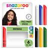 Snaz Unisex Rainbow 6 Face Paint Sticks