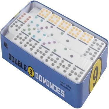 Double 9 Dominoes Tin