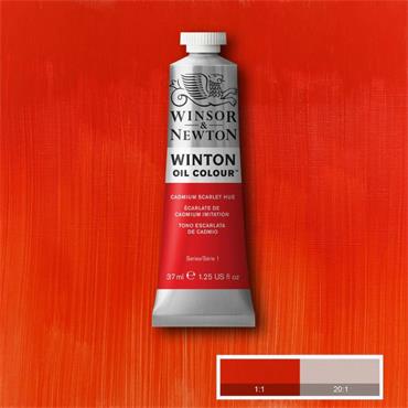 WINTON OIL PAINT 37ML CADMIUM SCARLET HUE