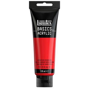 LIQUITEX BASICS 118ML CADMIUM RED MEDIUM HUE