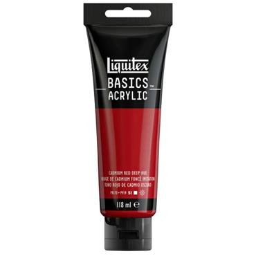 LIQUITEX BASICS 118ML CADMIUM RED DEEP HUE
