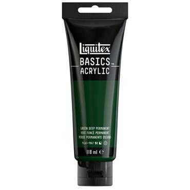 LIQUITEX BASICS 118ML DEEP GREEN PERMANENT