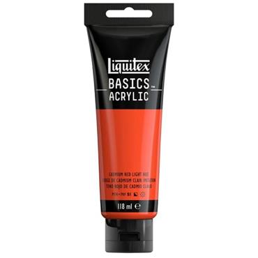 LIQUITEX BASICS 118ML CADMIUM RED LIGHT HUE