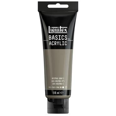 LIQUITEX BASICS 118ML NEUTRAL GREY 5