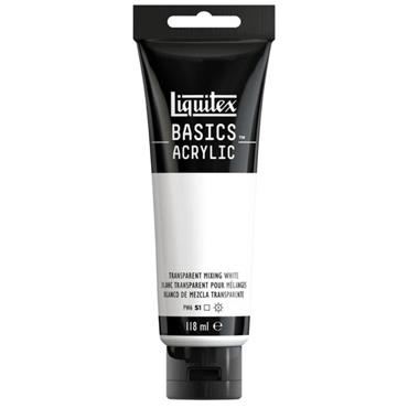 LIQUITEX BASICS 118ML TRANSPARENT MIXING WHITE