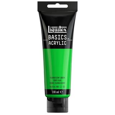 LIQUITEX BASICS 118ML FLUORESCENT GREEN