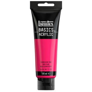 LIQUITEX BASICS 118ML FLUORESCENT PINK