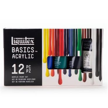 Liquitex Basics Acrylic Paint Set (12x22ml)