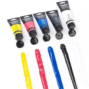 Liquitex Basics Acrylic Paint Set (4x75ml + 1x118ml)
