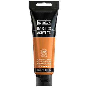 LIQUITEX BASICS 118ML METALLIC BURNT ORANGE