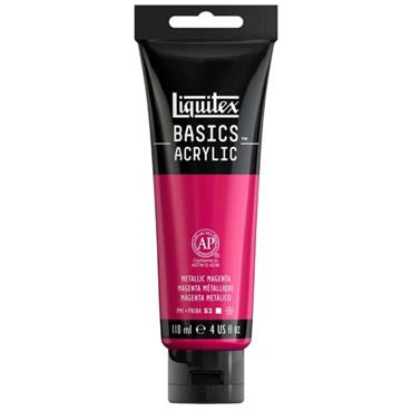 LIQUITEX BASICS 118ML METALLIC MAGENTA