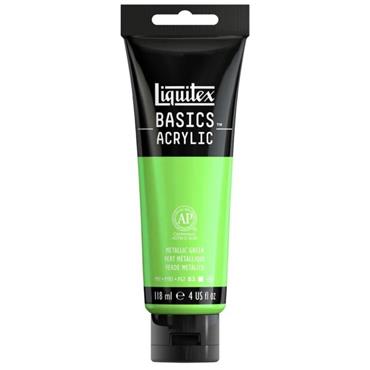 LIQUITEX BASICS 118ML METALLIC GREEN