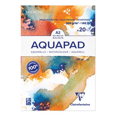 Clairefontaine Goldline Aquapad Watercolour Pad | A2