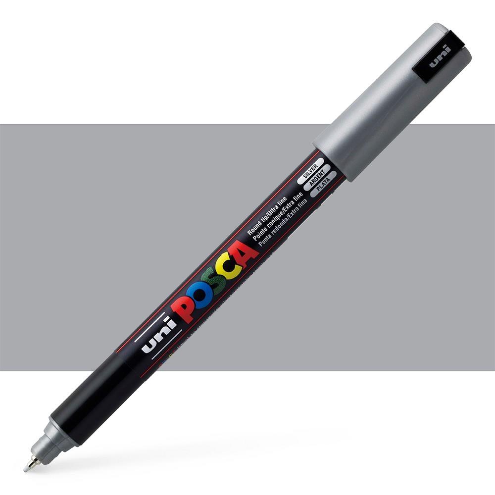 Posca PC1MR Extra Fine Bullet Tip Paint Marker Silver