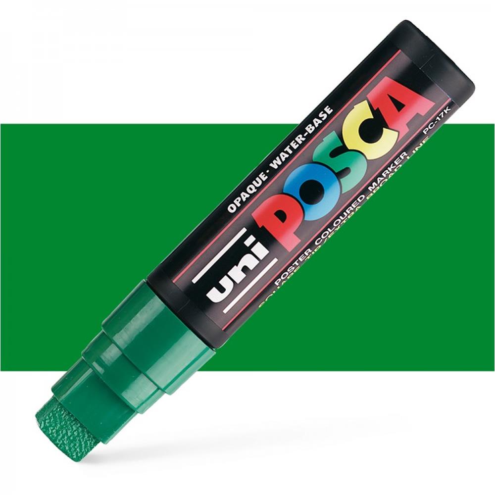 Posca Pc17K ExtraBroad Chisel Tip Paint Marker Pen Green