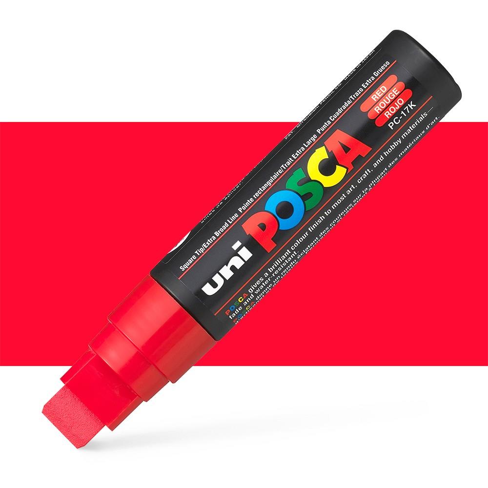 Posca Pc17K Uni Posca Square Tip Paint Marker Pen Red