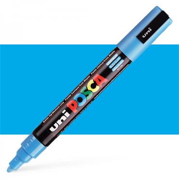 POSCA PC-5M MEDIUM BULLET TIP LIGHT BLUE