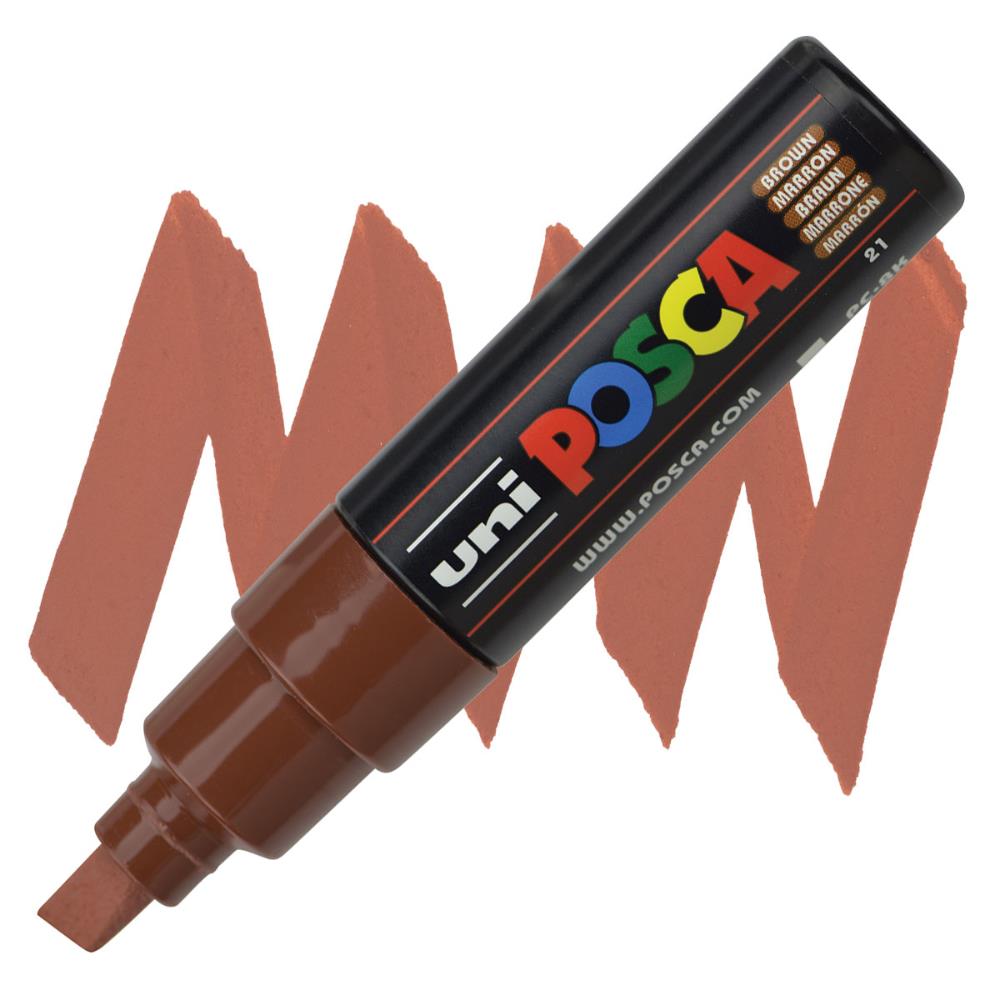 Posca Pc8K Chisel Tip Ed Paint Marker Brown