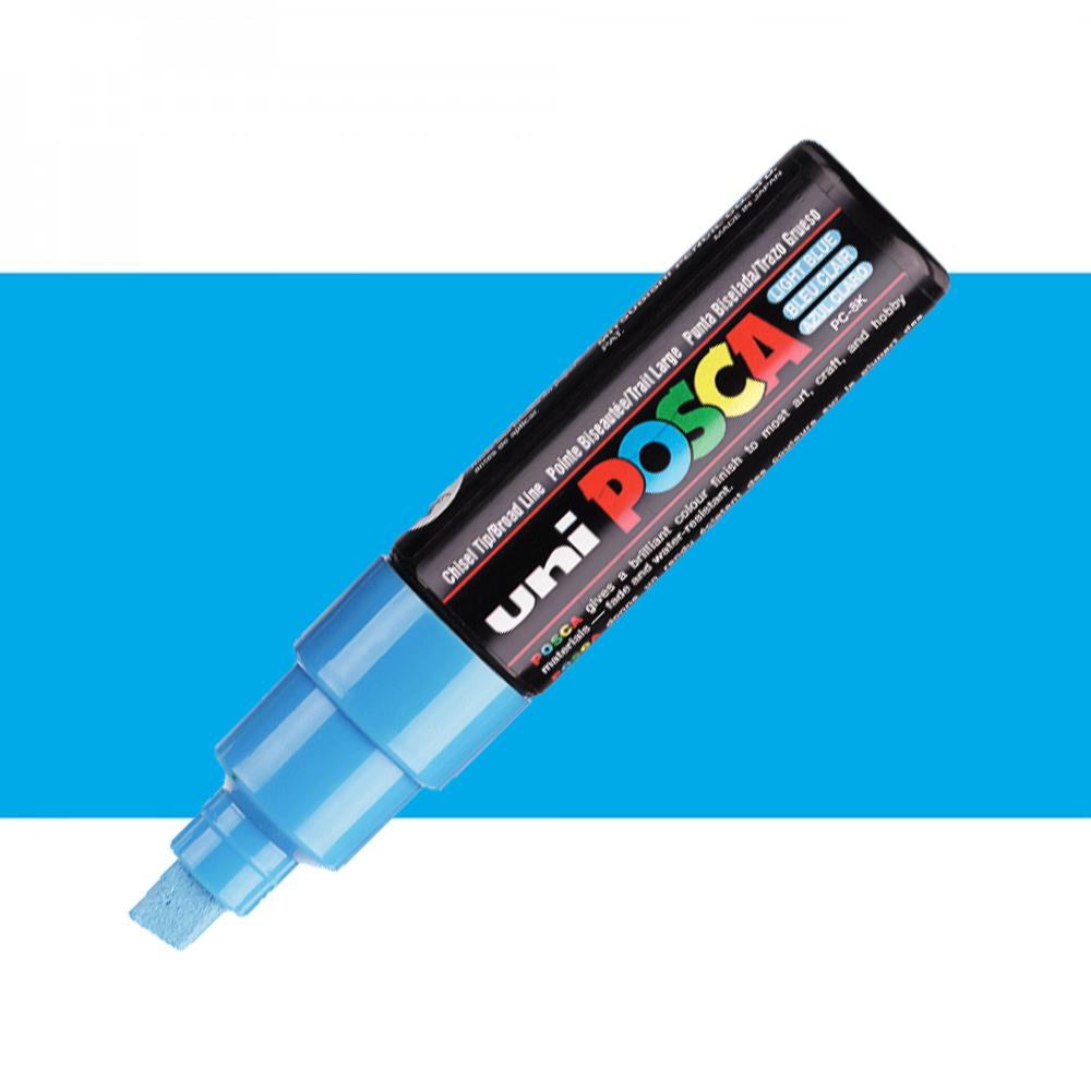 Posca Pc8K Chisel Tip Ed Paint Marker Light Blue