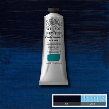 Winsor & Newton Professional Acrylic | Phthalo Turquoise | 60ml