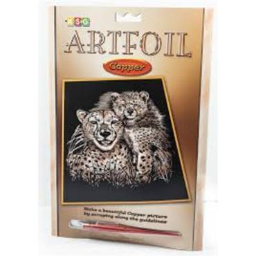 KSG Artfoil Tiger & Cub | Scratch Art