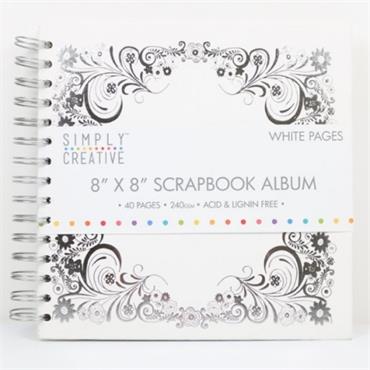 SC Album 8x8 - White + Border