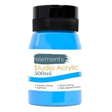 ELEMENTS 500ML ACRYLIC CERULEA