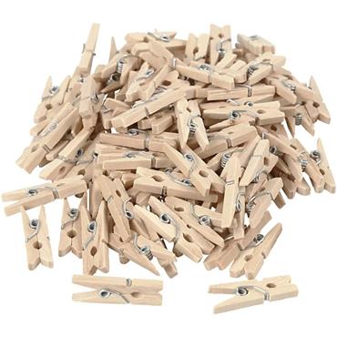 Creotime Mini Clothes Pegs | 100 Pieces