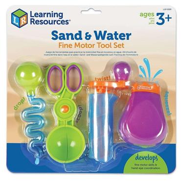 Learning Resources Sand & Water Fine Motor Tool Set | 4 Pieces