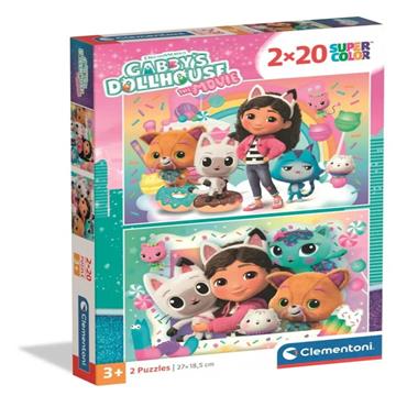 Gabby's Dollhouse 2 Puzzles - 20 Pieces