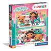 Gabby's Dollhouse 2 Puzzles - 20 Pieces