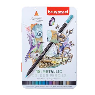 Bruynzeel Expression Colouring Pencils | Metallic | Set of 12