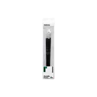 Reeves Acrylic Long Handle Brush Set | 4 Pack