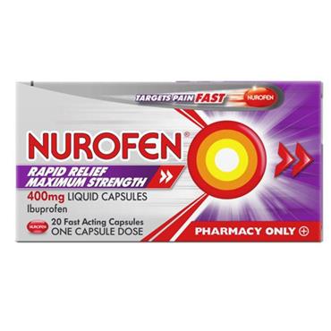 Nurofen Rapid Relief Liquid Capsules 400Mg 20S