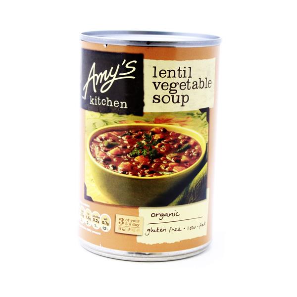 Amy's Kitchen Lentil Vegetable Soup 400g Nourish.ie