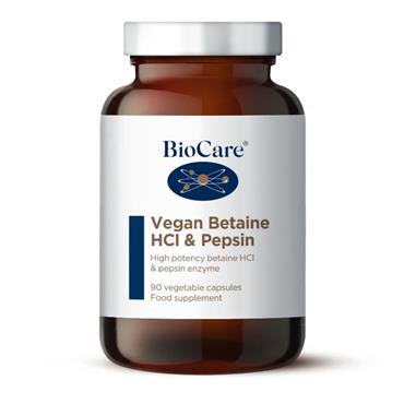 BioCare Vegan Betaine HCI & Pepsin 90s