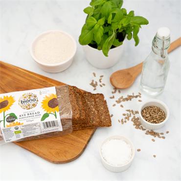 Biona Organic Rye bread with Sunflower Seeds 500g