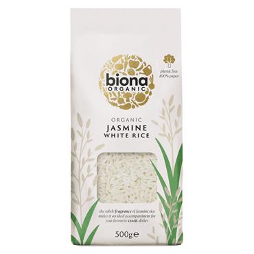 Biona Organic Jasmine White Rice 500g