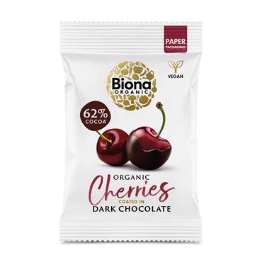 Biona Organic Dark Chocolate Coated Cherries 45g