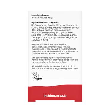 Irish Botanica Lion's Mane & Bacopa Blend 60s